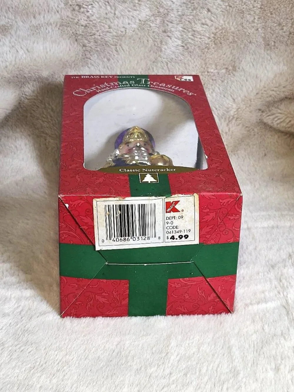 VTG Brass Key Christmas Treasures Classic Nutcracker *Star* Ornament MIB